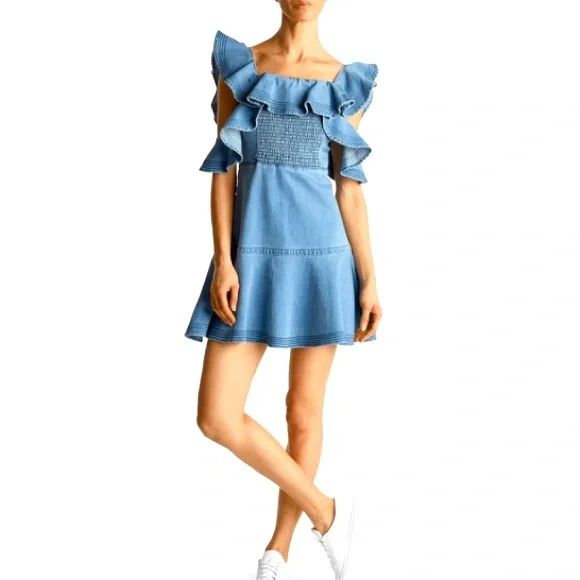 white christmas dresses Reina Dress – Tanya Taylor main image 0